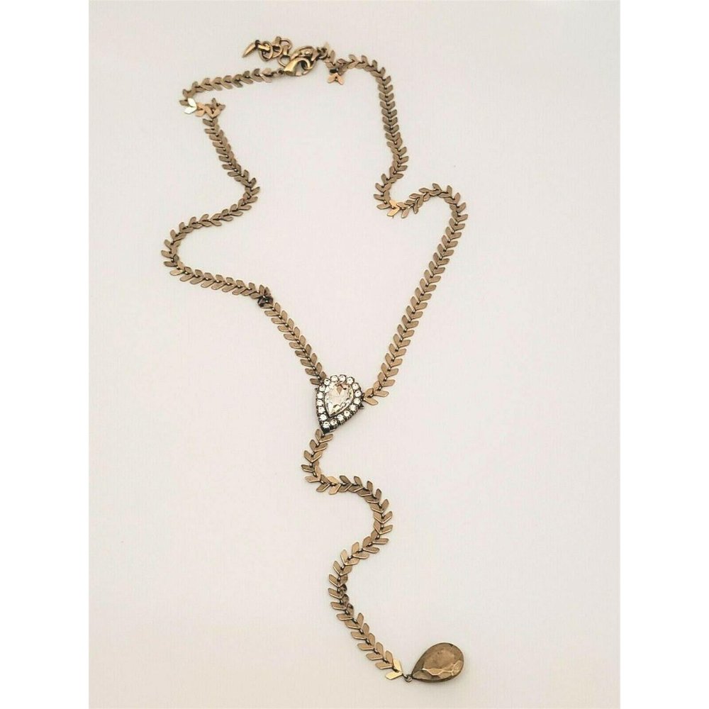 Women's Loren Hope Finley Y Necklace Gold Tone Rhi